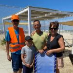 Carrozzina da spiaggia JOB consegnata a Bagni Cristina 70-71 da Auser Senigallia