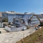 Nuovo ospedale Salesi: iniziata demolizione vecchie palazzine