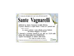Necrologio Sante Vagnarelli