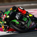 Simone Saltarelli in sella alla Kawasaki del Team 33 Louit April Moto