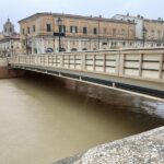 Fiume Misa in centro a Senigallia alle ore 11.30 del 19 settembre 2024