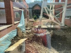 Lavori al plesso del Perticari in via D'Aquino