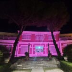 Ospedale di Senigallia illuminato di rosa