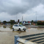 Lavori di ripristino dopo gli allagamenti sulla SS 16