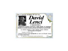 Necrologio di David Lenci