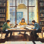 Giovani in biblioteca