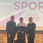 Alessio Piergigli premiato alla Festa dello Sport di Ancona