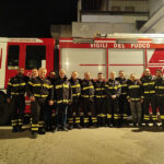 VVFF Senigallia con Capo Reparto Enzo Spadoni, ora collocato a riposo