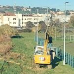 Allestimento aule container nei pressi del campo sportivo della Capanna