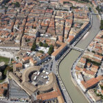 Foto aerea centro storico di Senigallia