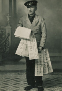 Giornalaio Fermigliano Barchiesi di Ostra nel 1938