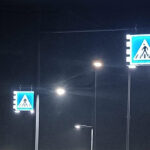 Attraversamenti pedonali luminosi in via Giordano Bruno