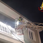 Incendio in una palazzina a Marzocca