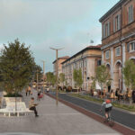 Proposta città permeabile: via Portici Ercolani