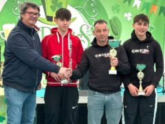 Il presidente Maurizio Minucci premia i protagonisti a Torre San Patrizio