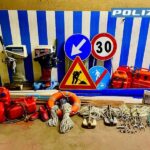 Materiale rubato presso il porto di Senigallia