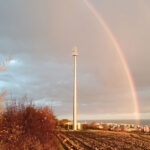 Palo dell'antenna telefonica in strada del Cavallo