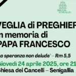 Veglia di preghiera in memoria di papa Francesco