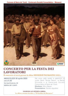 Concerto a Serra de' Conti per la Festa del Lavoratori