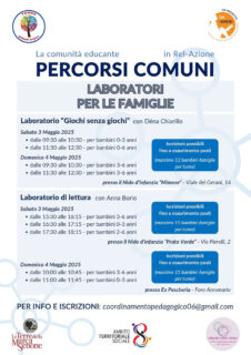 Percorsi Comuni - Laboratori 0-6 anni e mostra fotografica