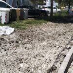 Lavori intorno alle nuova rotatoria del Cesano