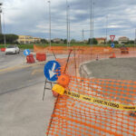 Lavori per la nuova rotatoria tra SS16 e strada della Marina