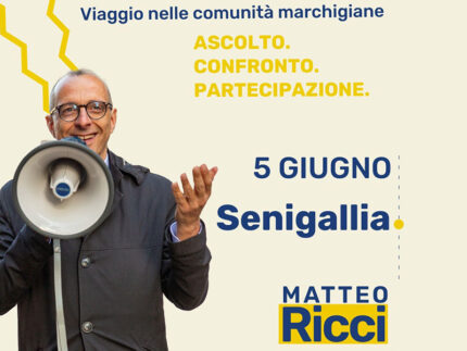 Matteo Ricci a Senigallia il 5 giugno 2025