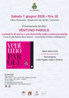 Presentazione libro Ventuno Parole a Trecastelli
