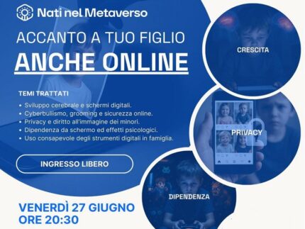 Incontro promosso dall'associazione "Nati nel metaverso"