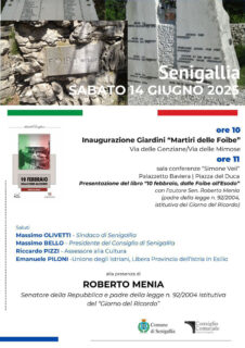 Inaugurazione giardini Martiri delle Foibe