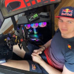 Max Verstappen al simulatore