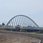 Ponte ciclopedonale su fiume Cesano