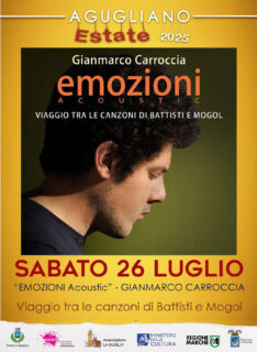 Agugliano Estate 2025: Gianmarco Carroccia canta Battisti e Mogol