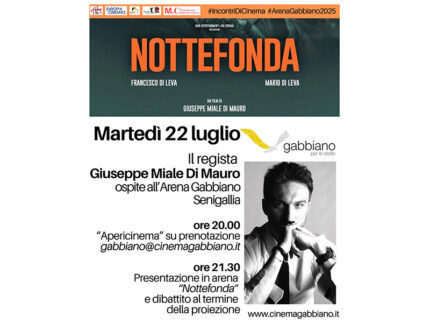 Giuseppe Miale Di Mauro al Gabbiano di Senigallia per Nottefonda