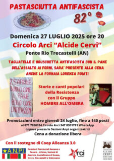 Pastasciutta antifascista 2025 a Trecastelli