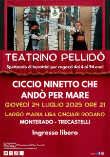 Teatrino Pellidò - locandina spettacolo 24 luglio 2025