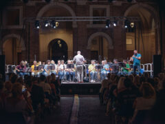Orchestra di fiati Insieme per gli Altri in Piazza Roma - Foto Simone Luchetti Orchestra di fiati Insieme per gli Altri in Piazza Roma - Foto Simone Luchetti