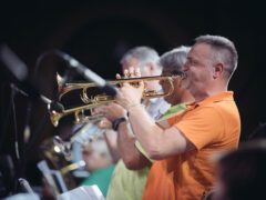 Orchestra di fiati Insieme per gli Altri in Piazza Roma - Foto Simone Luchetti Orchestra di fiati Insieme per gli Altri in Piazza Roma - Foto Simone Luchetti
