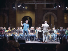 Orchestra di fiati Insieme per gli Altri in Piazza Roma - Foto Simone Luchetti Orchestra di fiati Insieme per gli Altri in Piazza Roma - Foto Simone Luchetti