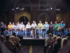 Orchestra di fiati Insieme per gli Altri in Piazza Roma - Foto Simone Luchetti Orchestra di fiati Insieme per gli Altri in Piazza Roma - Foto Simone Luchetti
