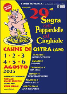 Sagra delle Pappardelle al Cinghiale 2025 a Casine di Ostra