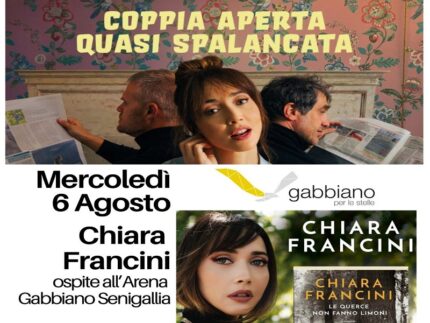 Chiara Francini ospite all'Arena Gabbiano