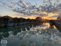 Tramonto sul molo di ponente - Foto Emanuela Sbriscia Fioretti