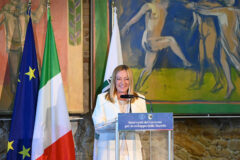 Giorgia Meloni ad Ancona