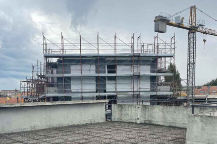 Cantiere edile in via Verdi