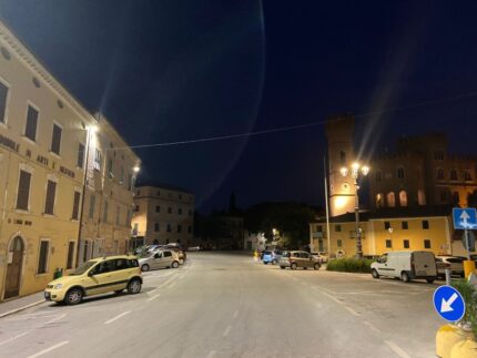 Piazza Leopardi a Ripe di Trecastelli