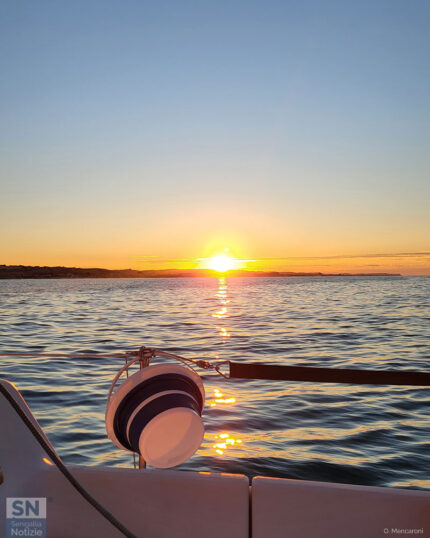 Tramonto fantastico visto dalla mia Oryboat - Foto Orietta Mencaroni