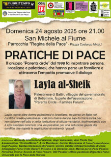 "Pratiche di Pace" incontro con la palestinese Layla al-Sheik