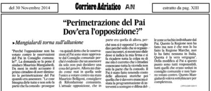 Articolo post alluvione del 2014