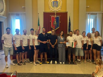 Nazionale polacca di pattinaggio ricevuta in Comune